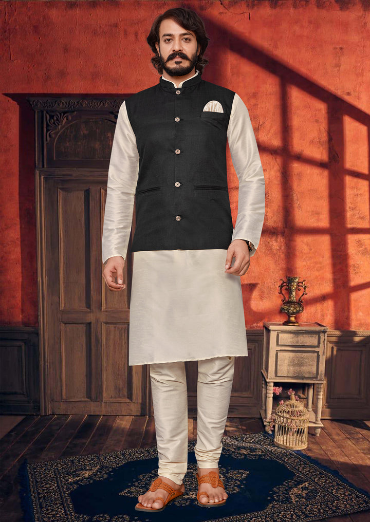 Kurta Pajama Koti for Men | Designer Ethnic Jacket Stylish Outfit