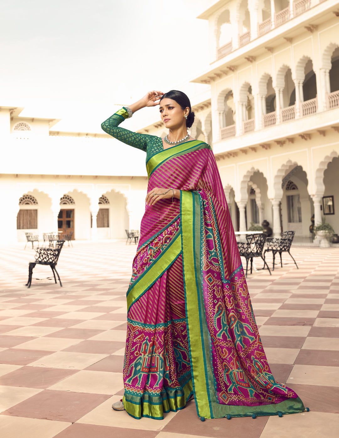 Designer Brasso Saree with Art-Silk Blouse | Festive & Traditional Elegance