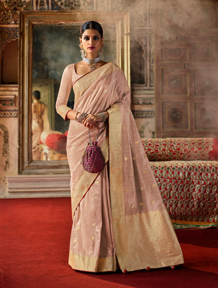 Silk Saree | Wevon Pallu Border Designer Saree for Traditional Wear