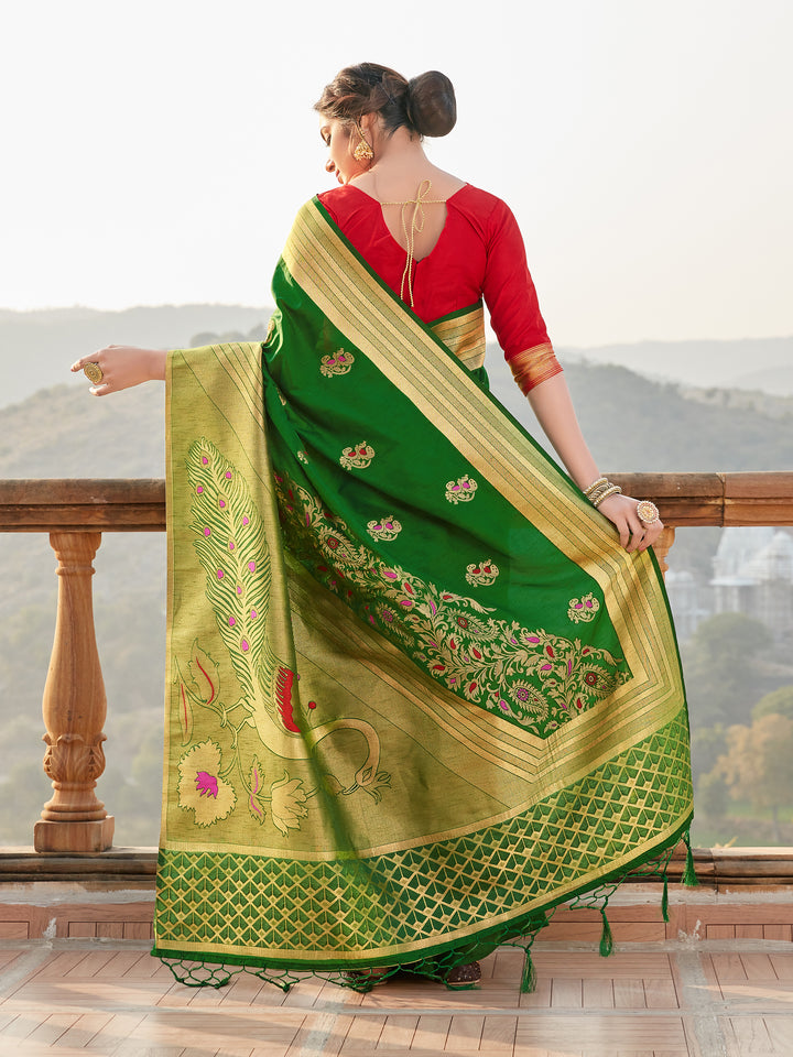 Heavy Wevo-Designer Banarasi Silk Saree | Special Event & Wedding Attire