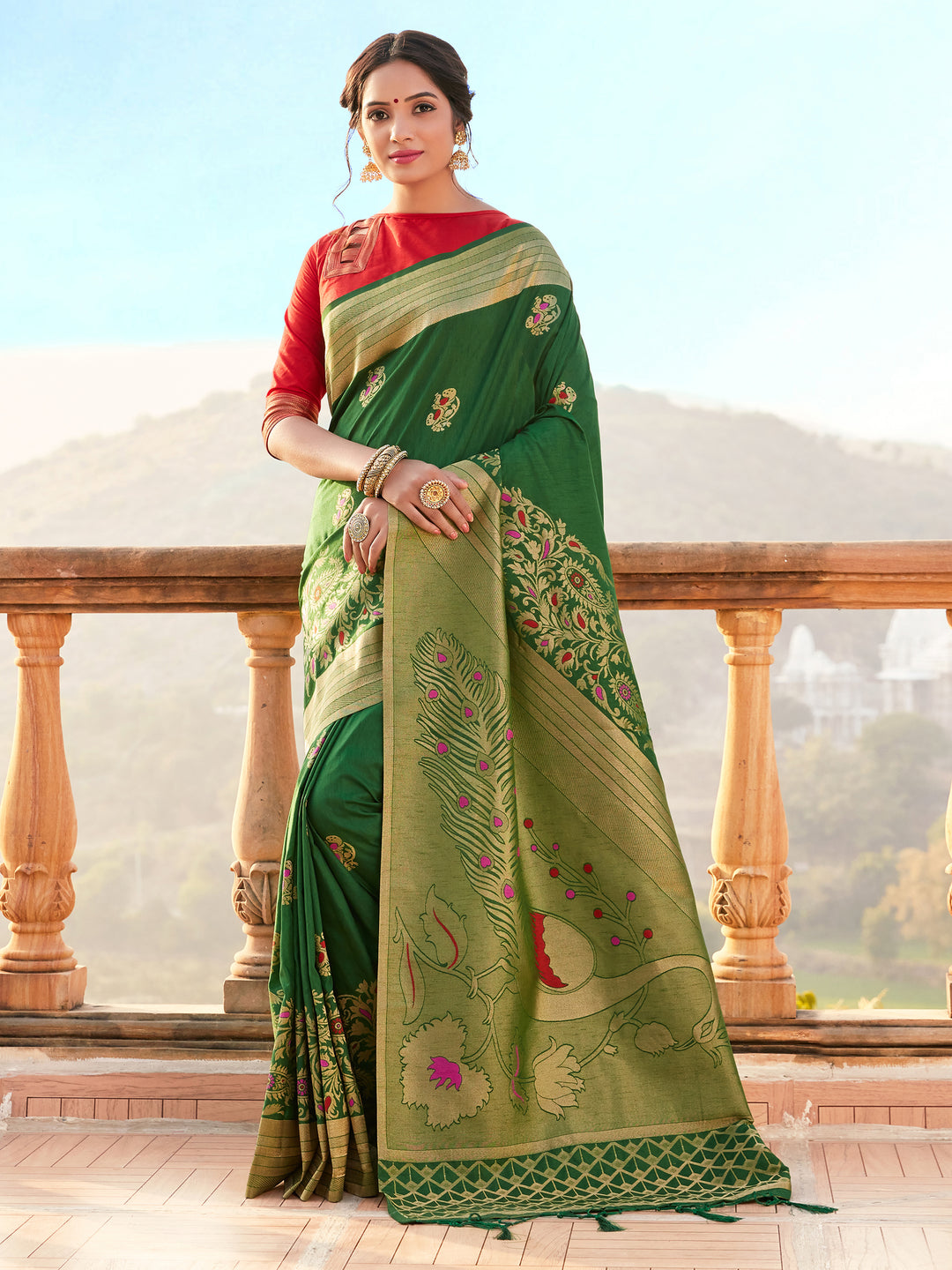 Heavy Wevo-Designer Banarasi Silk Saree | Special Event & Wedding Attire