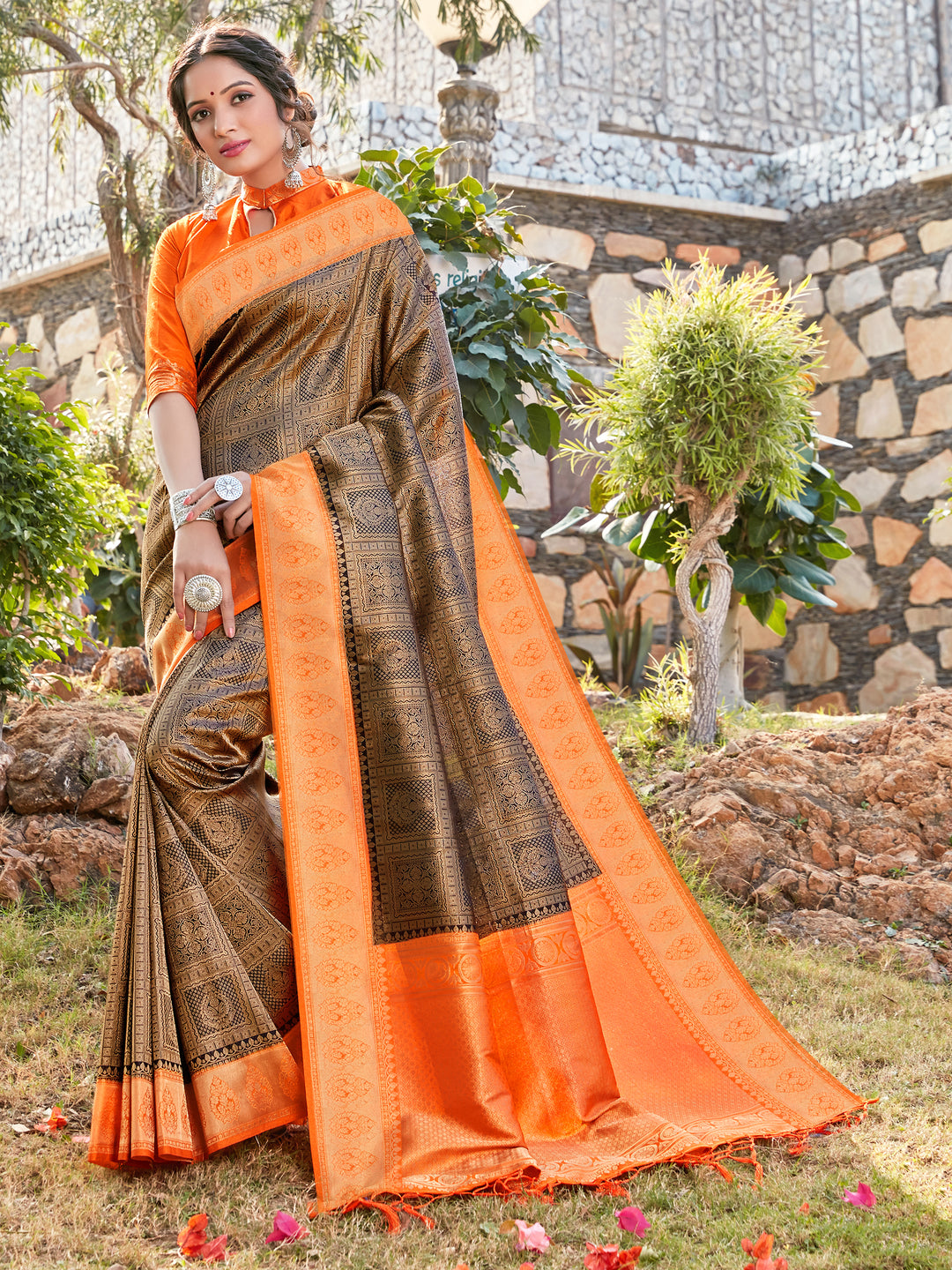 Heavy Woven Designer Banarasi Silk Saree | Special Event & Wedding Wear