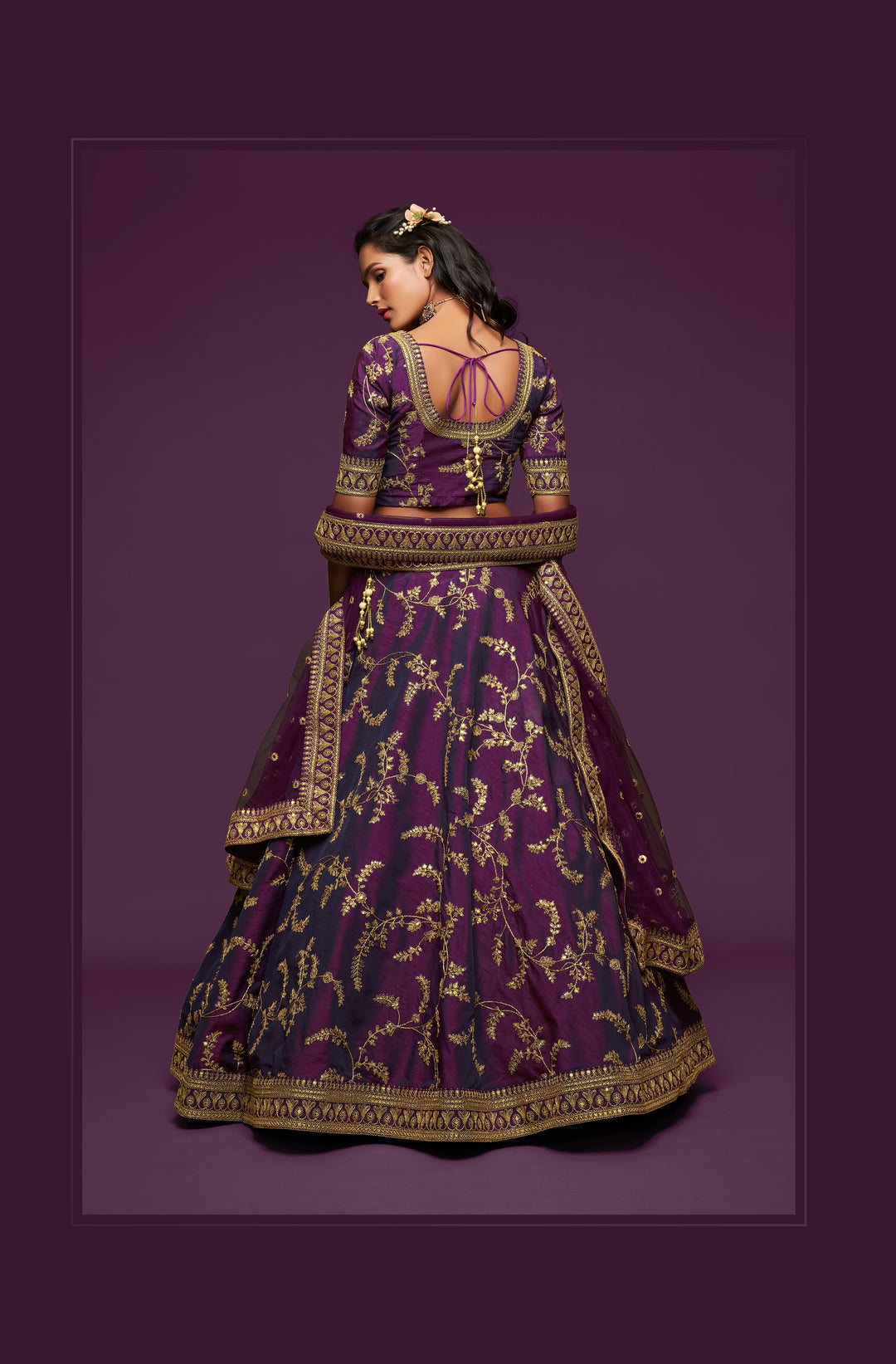 Elegant Art Silk Lehenga Choli | Soft Net Dupatta with Embroidery Work