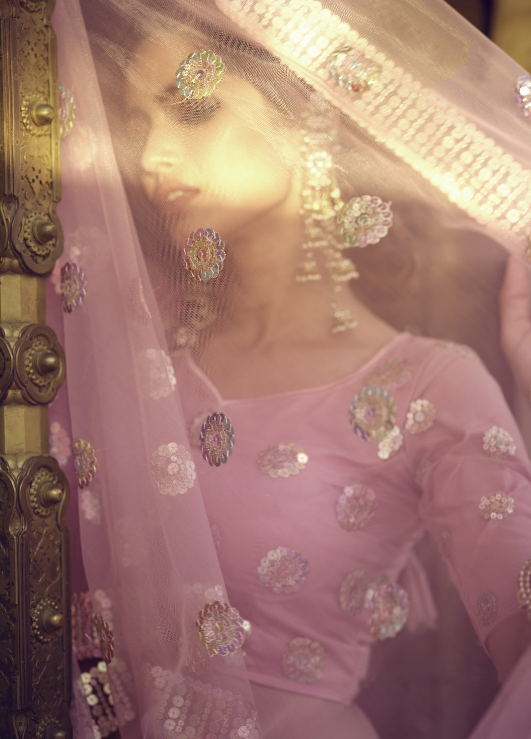 Stunning Pink Lehenga Choli | Soft Net Fabric with Sequance Embroidery Work