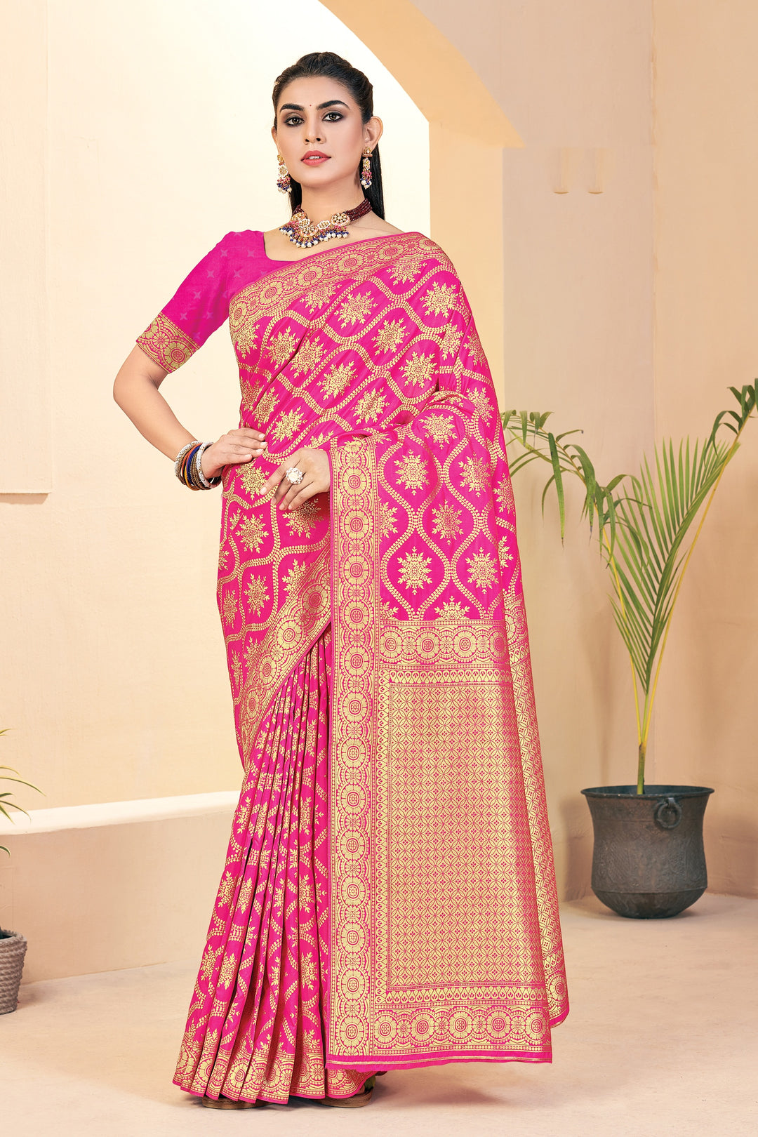 Banarasi Silk Saree | Heavy Woven Designer | Traditional Wedding Party Wear