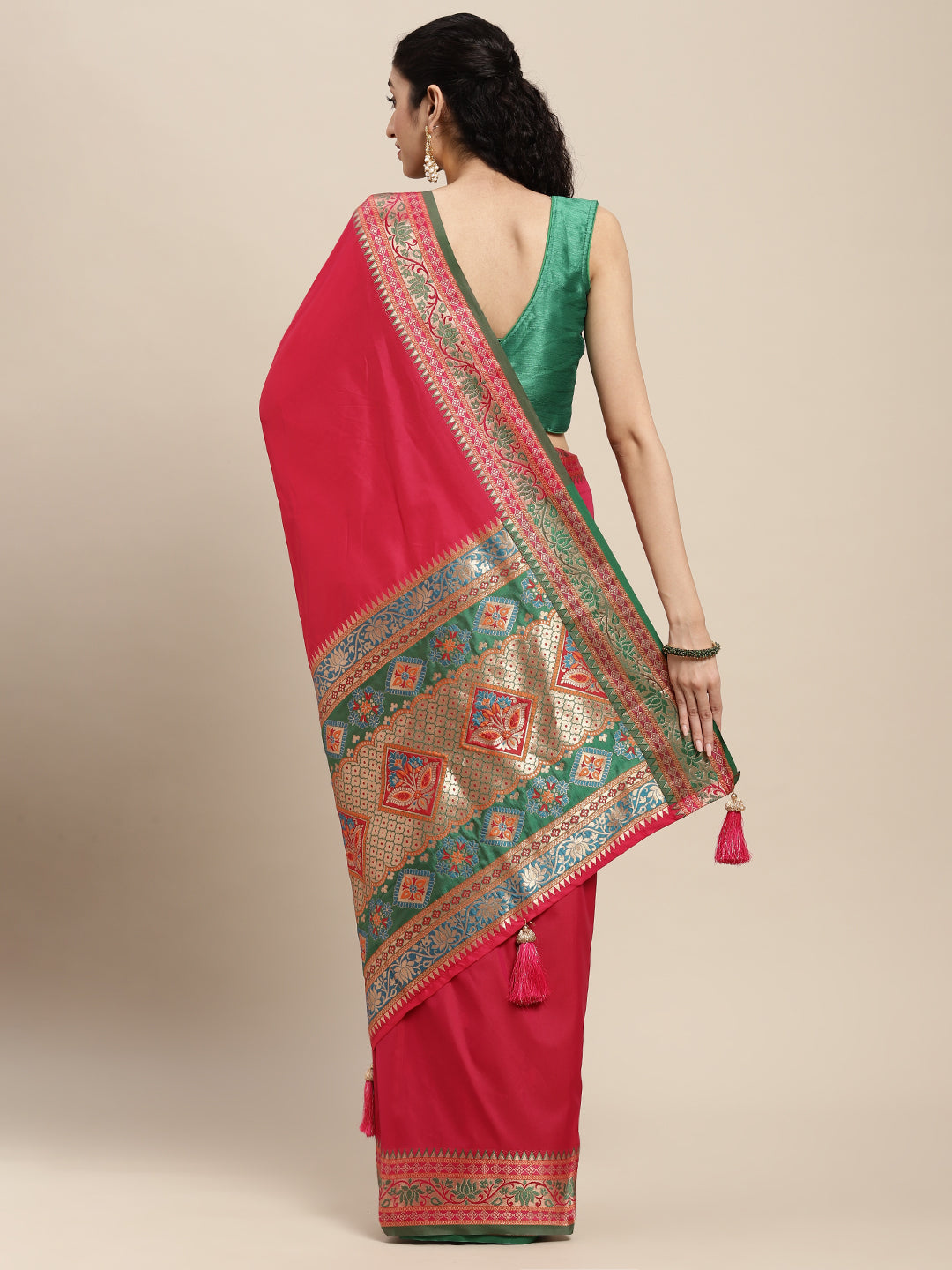 Silk Saree with Woven Work | Traditional Wedding & Party Wear | Special Event