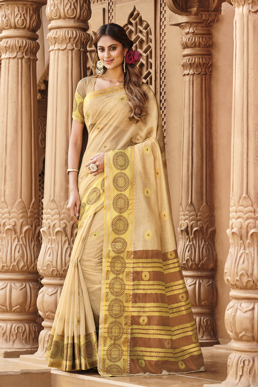 Cotton Saree with Rich-Pallu | Traditional Wedding & Party Wear | Special-Event Essentials