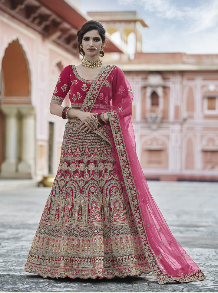 Heavy Embroidery Velvet Lehenga | Perfect for Weddings & Special Events