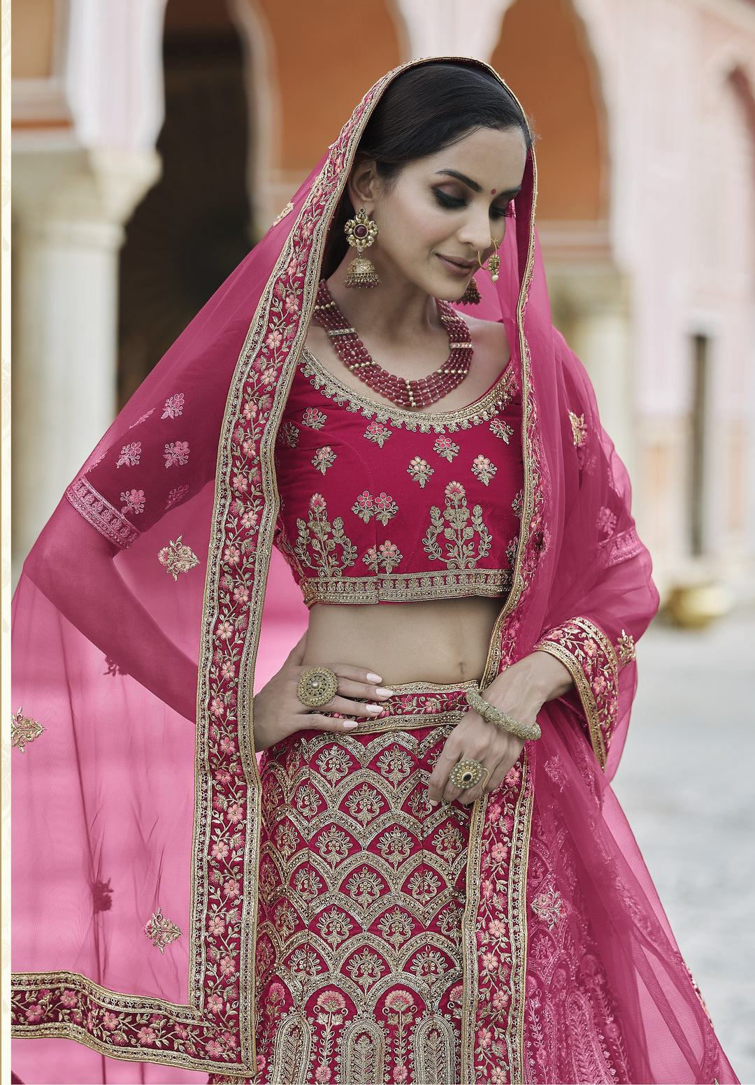 Elegant Heavy Embroidery Velvet Lehenga | Perfect for Weddings & Parties