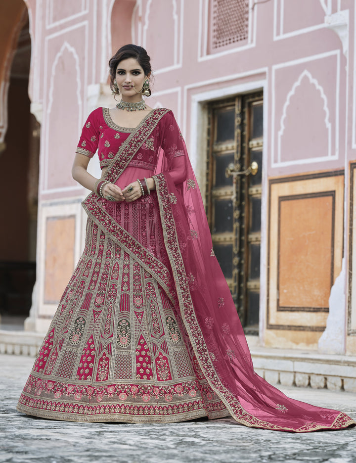 Velvet Heavy Embroidery Lehenga | Perfect for Weddings and Special Events