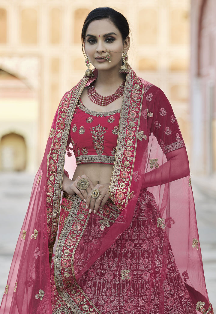 Luxury Velvet Lehenga | Heavy Embroidery & Hand Work for Weddings & Events