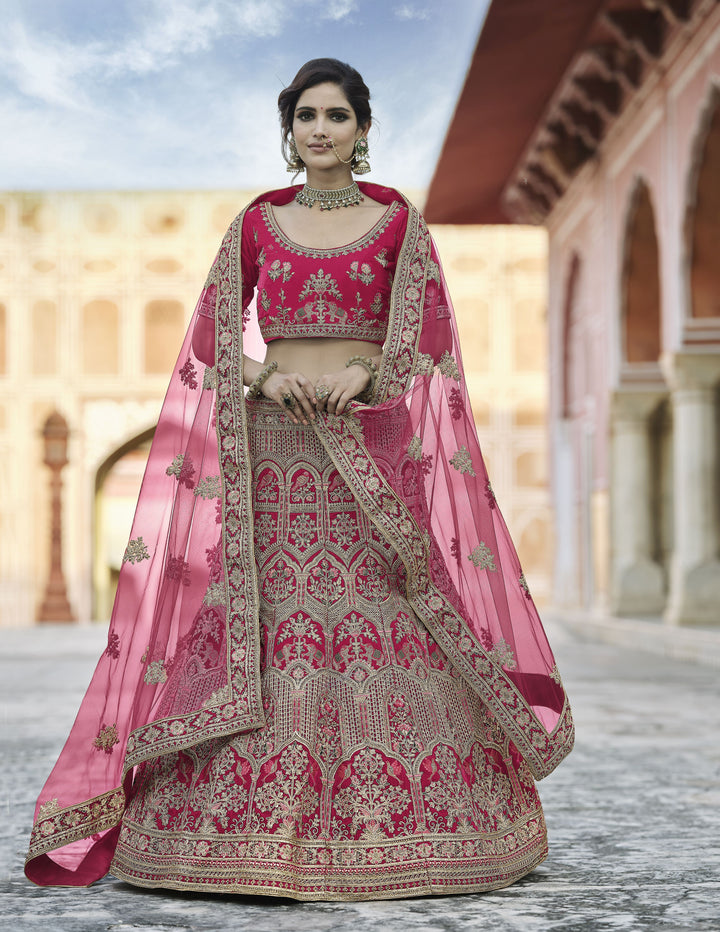 Velvet Heavy Embroidery Lehenga | Perfect for Weddings and Special Events