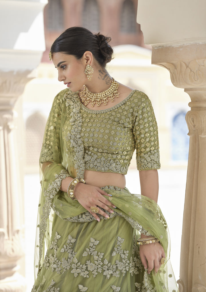 Elegant Dori Work Soft-Net Lehenga | Perfect for Weddings and Special Events