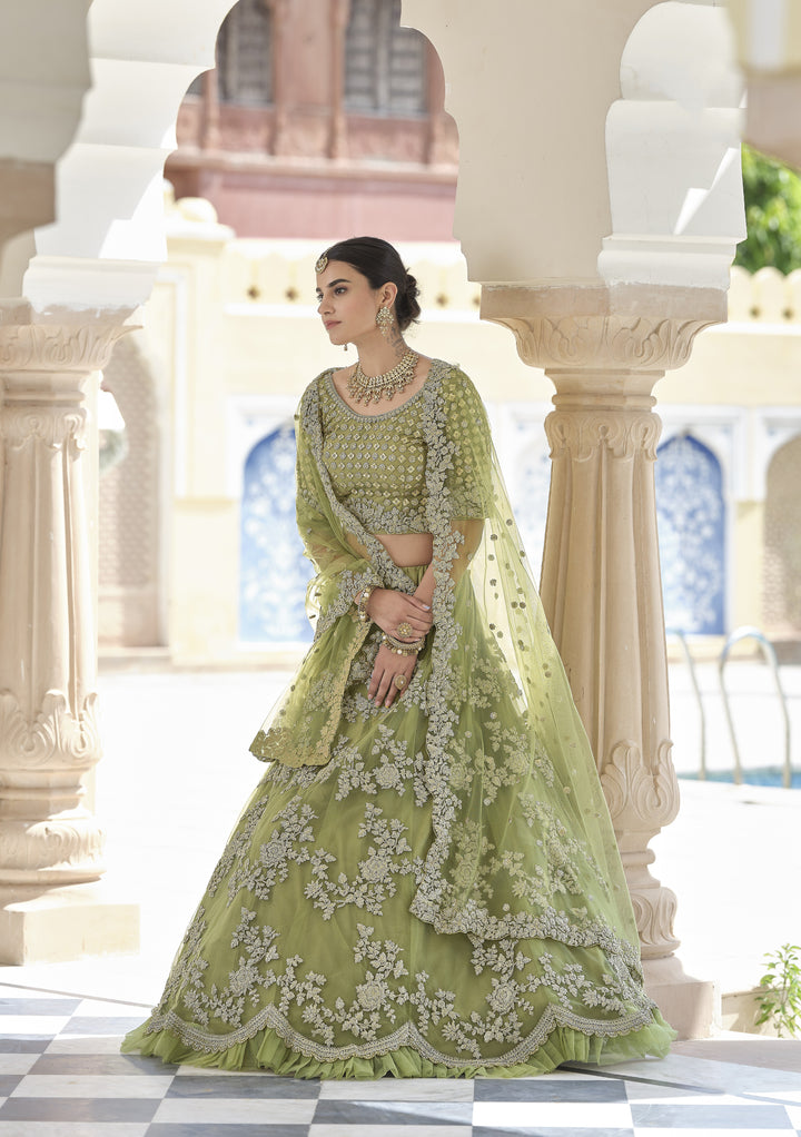 Elegant Dori Work Soft-Net Lehenga | Perfect for Weddings and Special Events