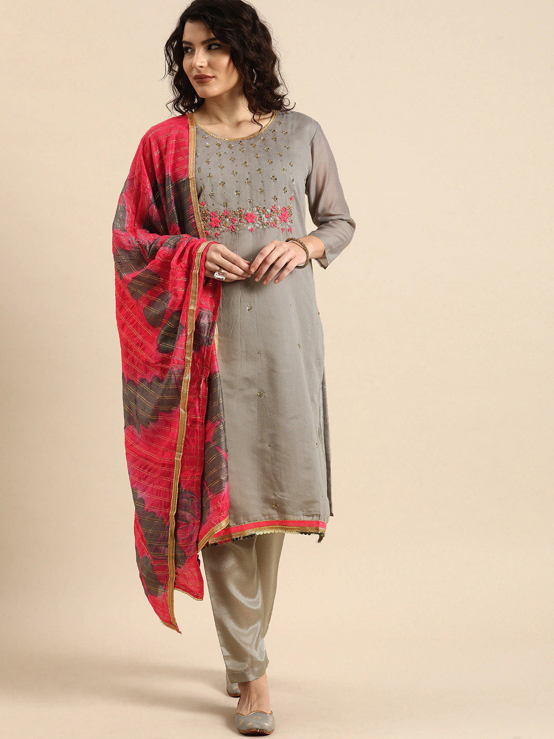 Elegant Kurtis Set | Hand-work Modal-Chanderi for Weddings & Festive Occasions