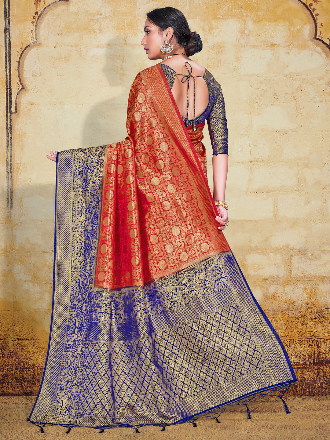 Art-Silk Designer Saree | Traditional Wedding & Party Wear | Weaving Work