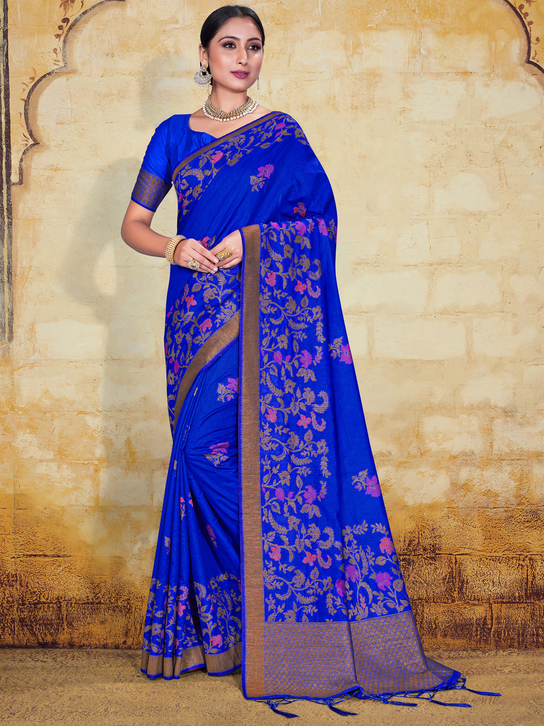 Art-Silk Saree with Designer Weaving | Traditional Wedding & Party Wear