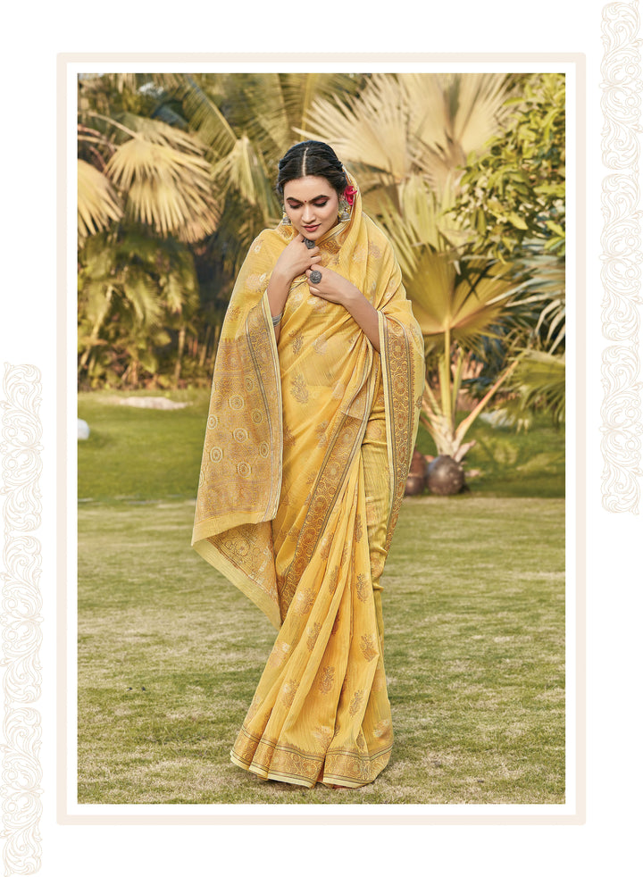 Exquisite Cotton Saree with | Unmatched Beauty for Grand Occasions