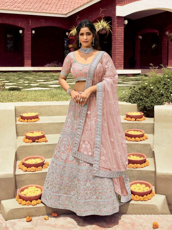 Organza Dori & Gotta Embroidery Lehenga | Bridal & Special Event Wear