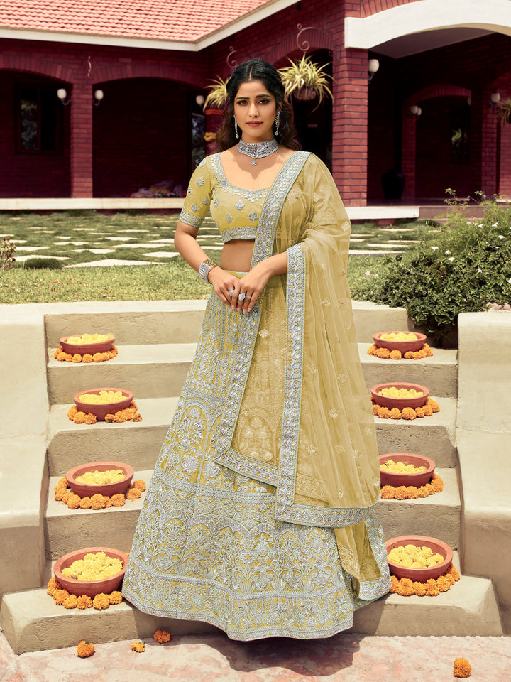 Organza Dori & Gotta Embroidery Lehenga | Bridal & Special Event Wear