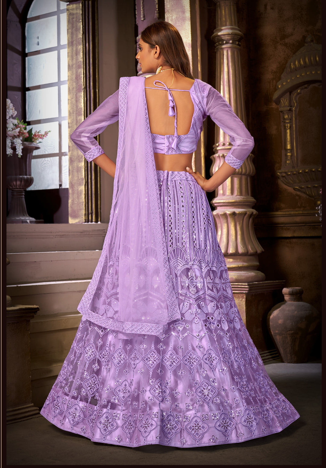 Designer Heavy Embroidery Net Lehenga | Perfect for Weddings & Special Events