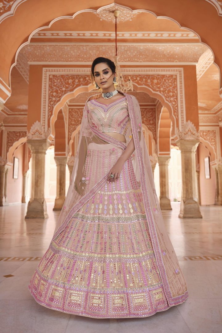 Organza Thread Work Lehenga | Bridal and Party Wear for Special Events