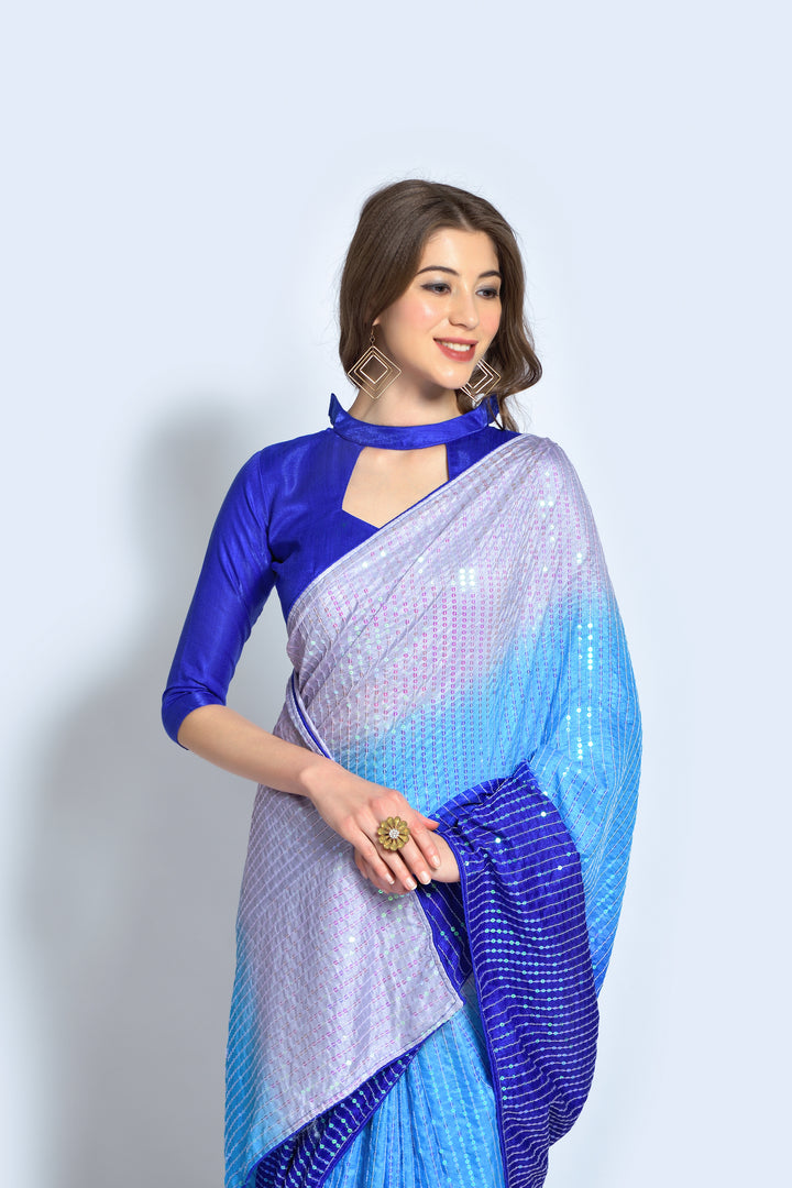 Stunning Georgette Saree with | Unmatched Beauty for Grand Occasions