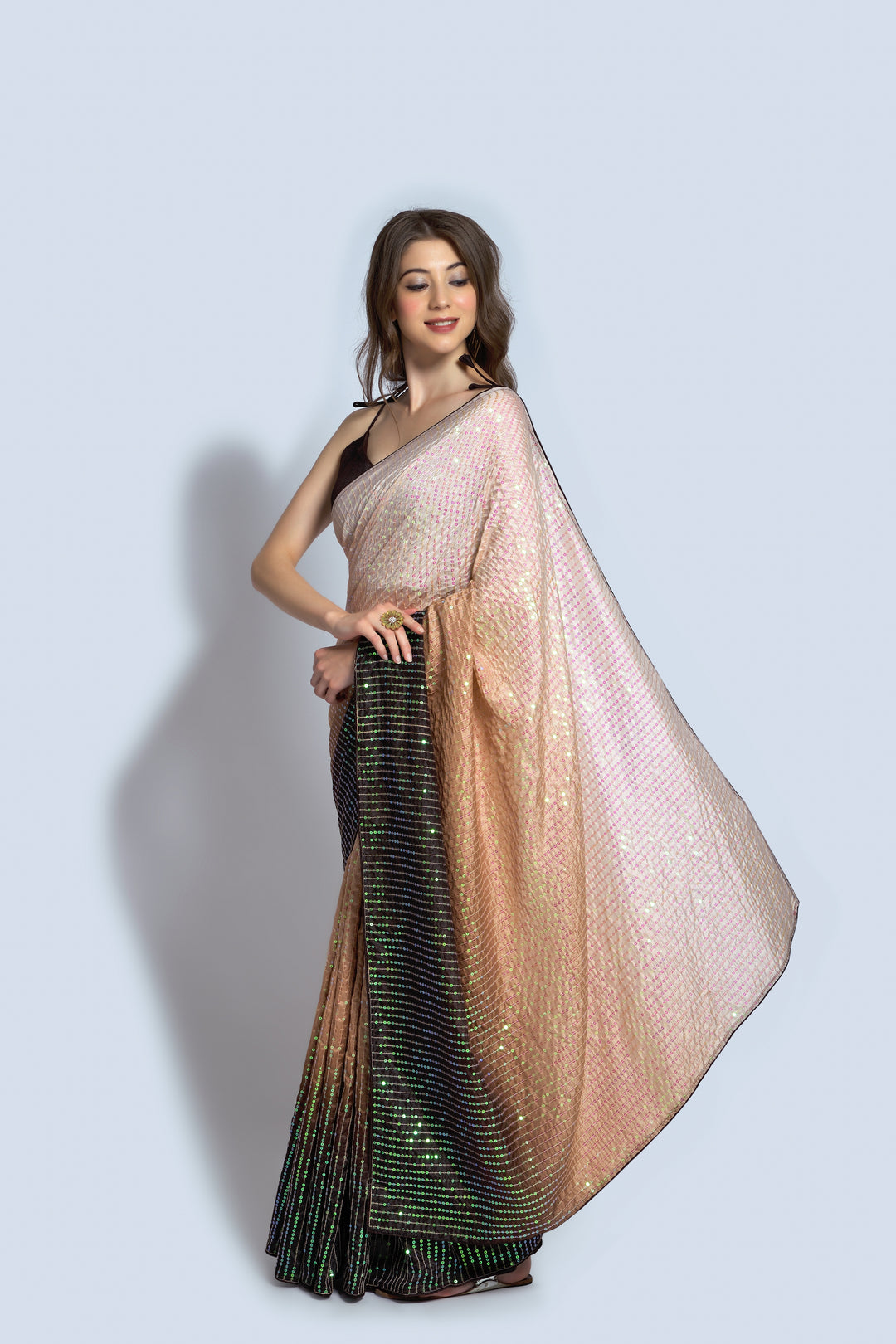 Stunning Georgette Saree with | Unmatched Beauty for Grand Occasions