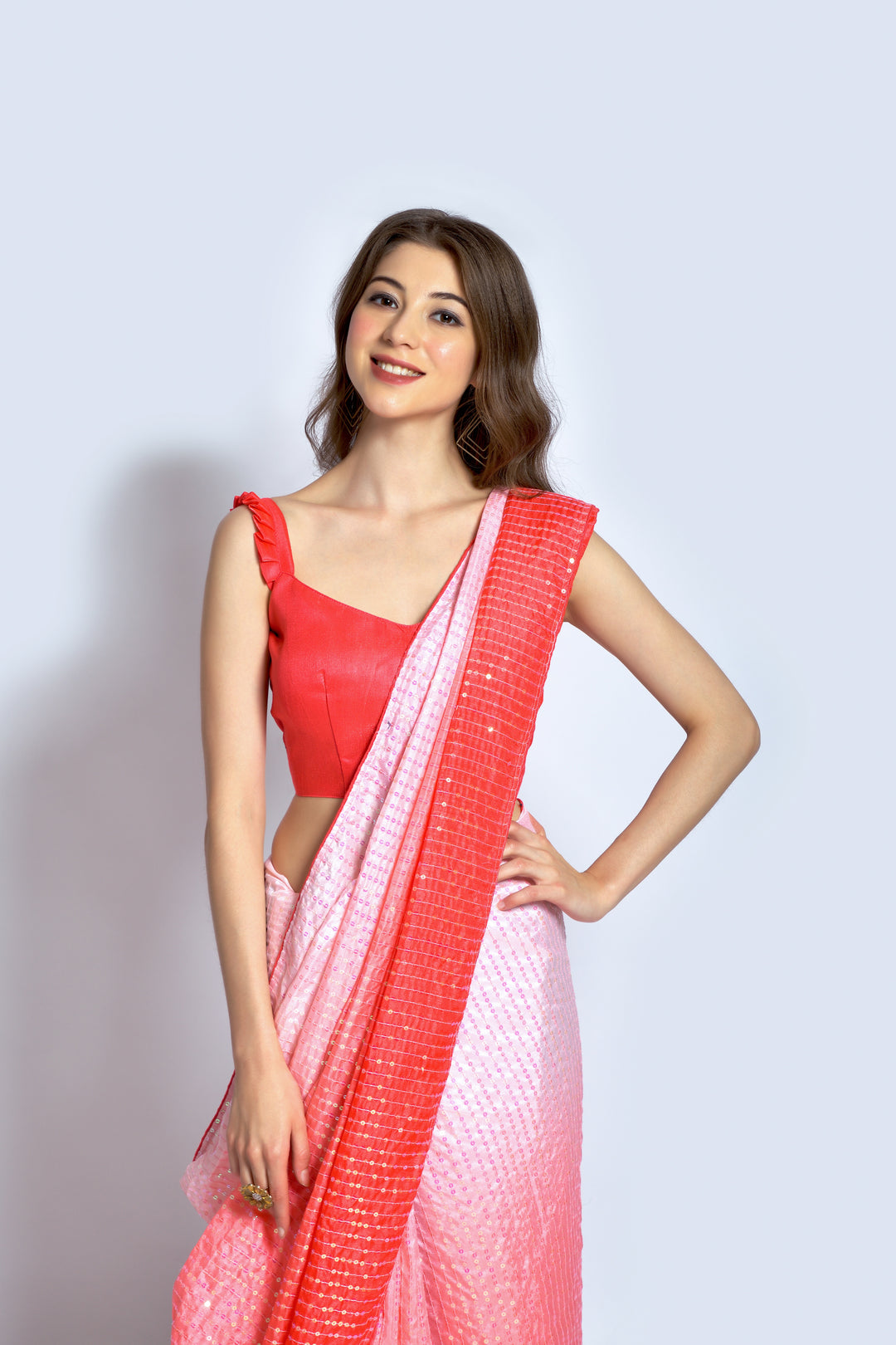 Stunning Georgette Saree with | Unmatched Beauty for Grand Occasions