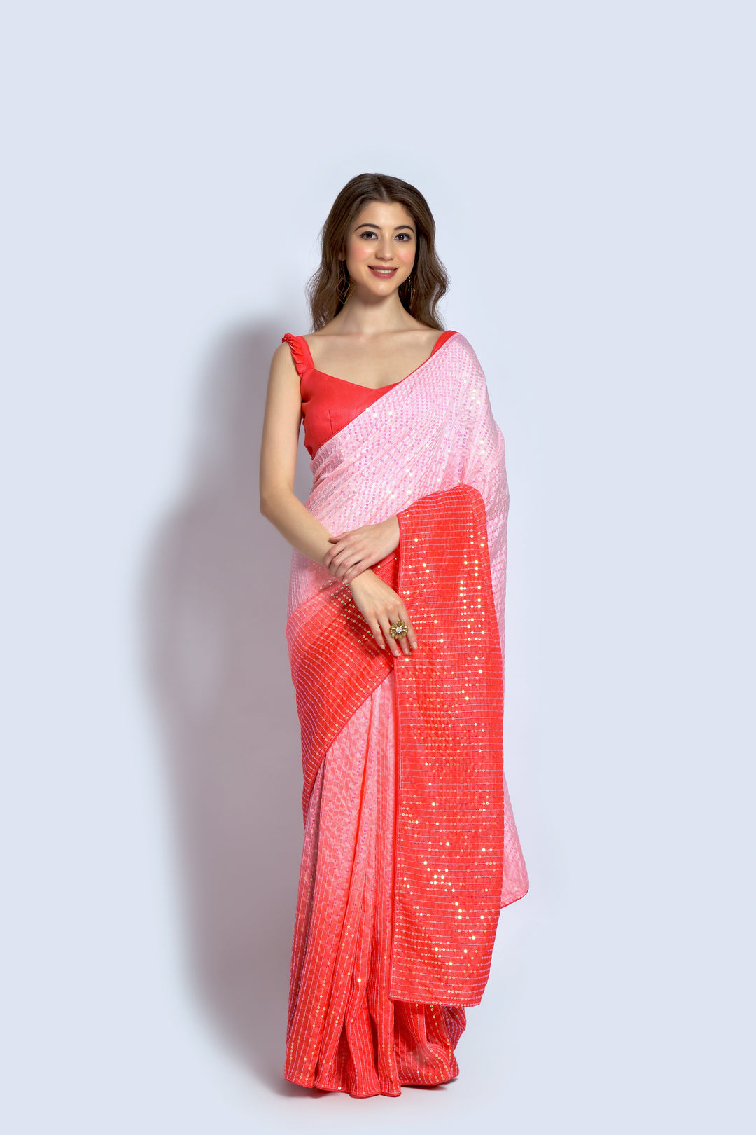 Stunning Georgette Saree with | Unmatched Beauty for Grand Occasions