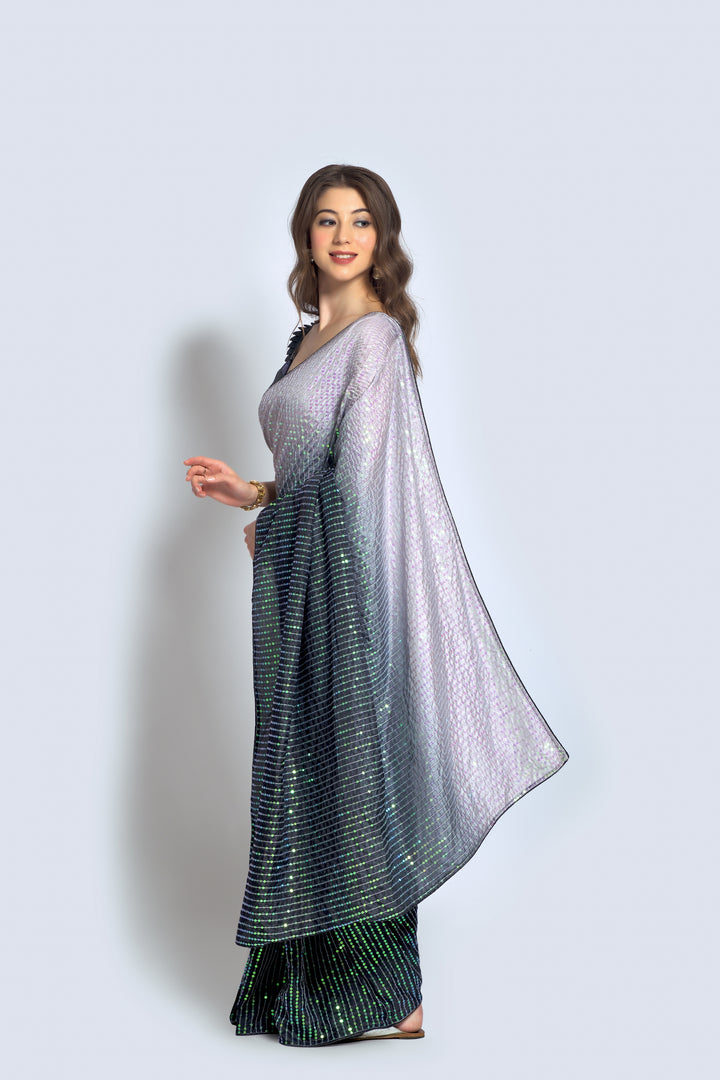 Stunning Georgette Saree with | Unmatched Beauty for Grand Occasions