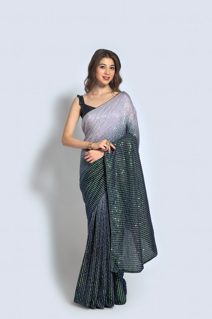 Stunning Georgette Saree with | Unmatched Beauty for Grand Occasions