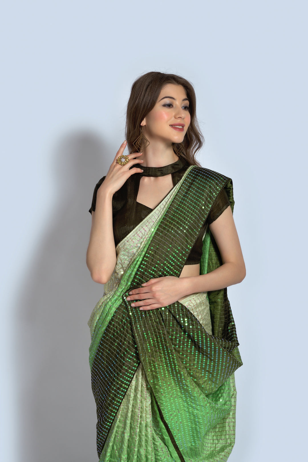 Stunning Georgette Saree with | Unmatched Beauty for Grand Occasions