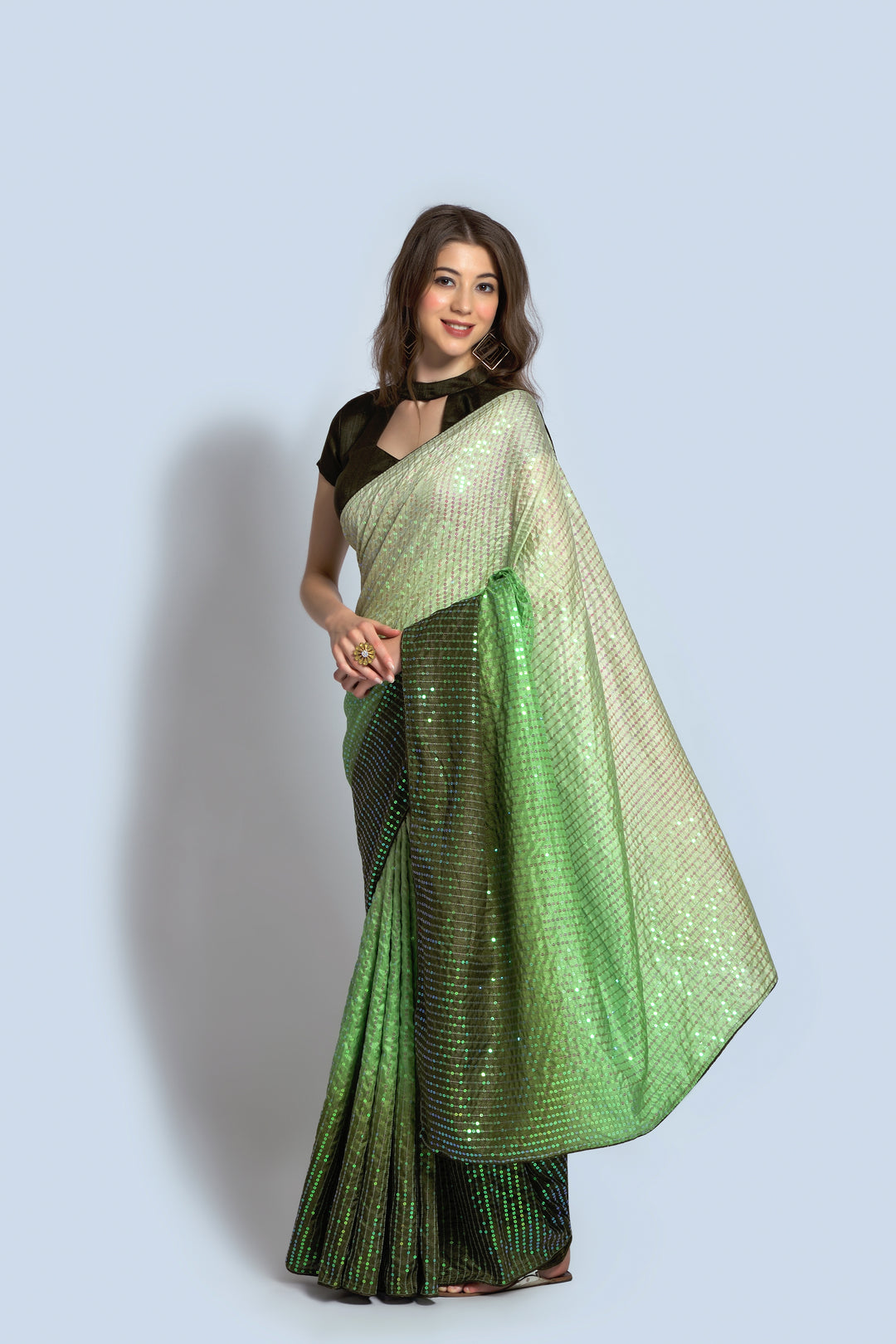 Stunning Georgette Saree with | Unmatched Beauty for Grand Occasions