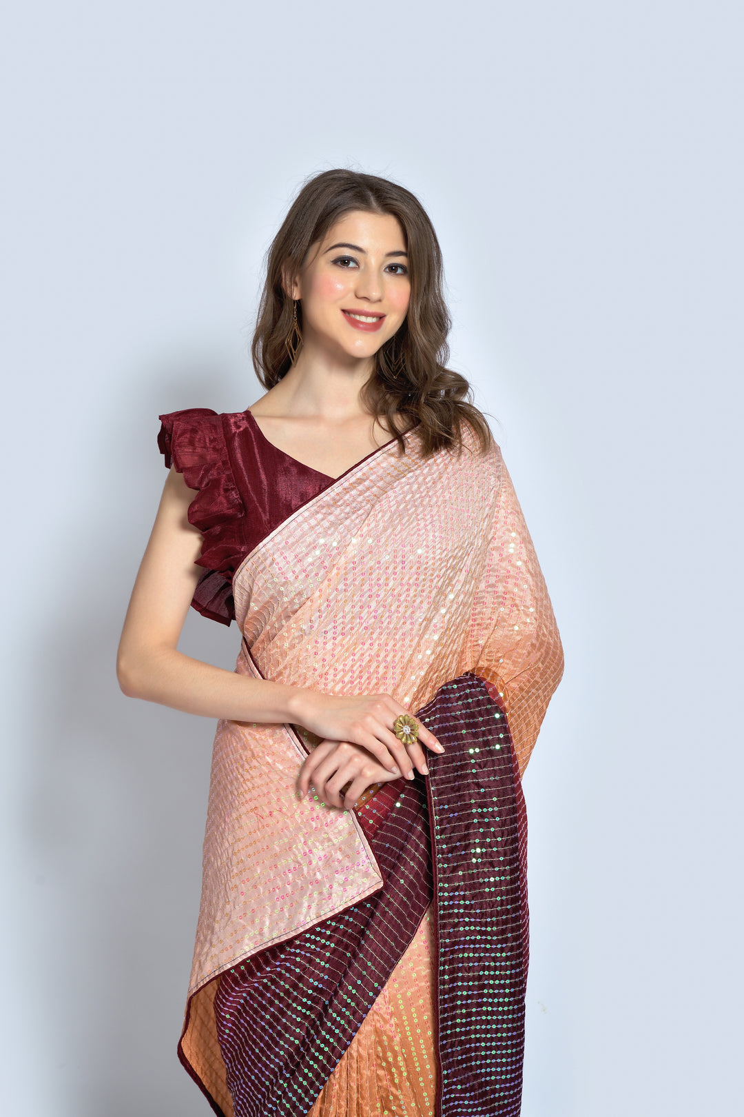 Stunning Georgette Saree with | Unmatched Beauty for Grand Occasions