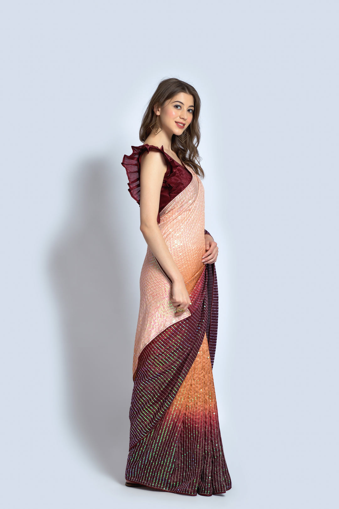 Stunning Georgette Saree with | Unmatched Beauty for Grand Occasions