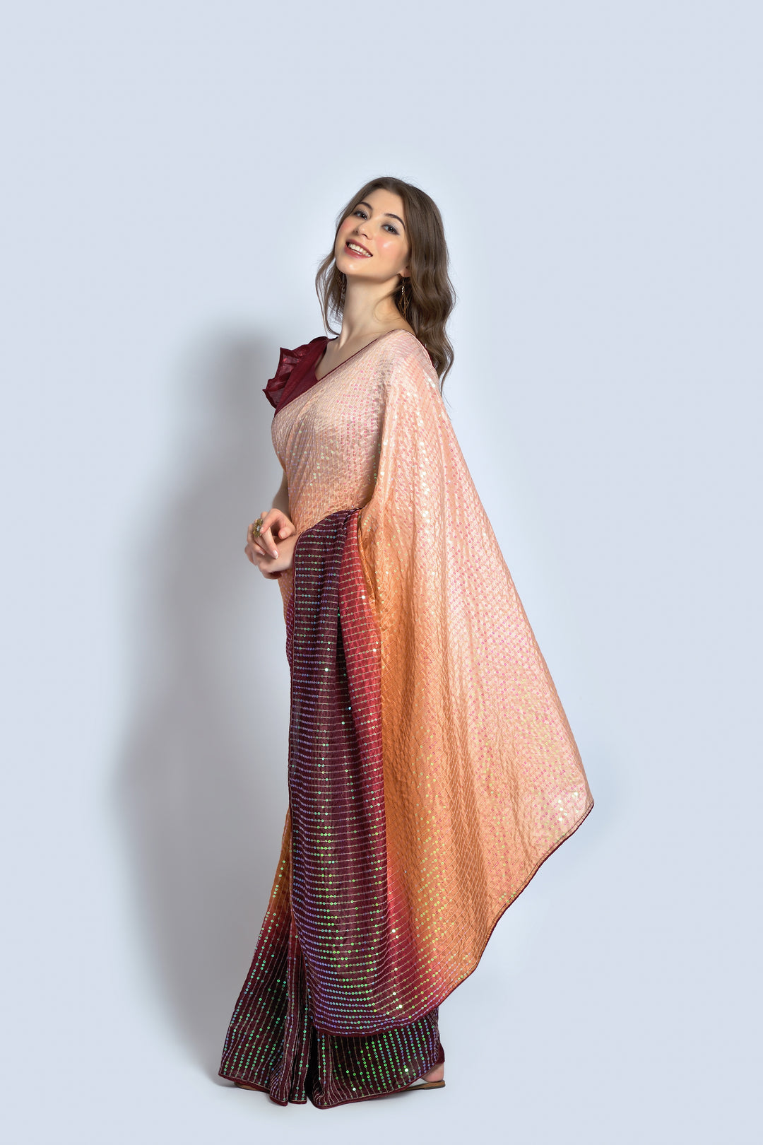 Stunning Georgette Saree with | Unmatched Beauty for Grand Occasions