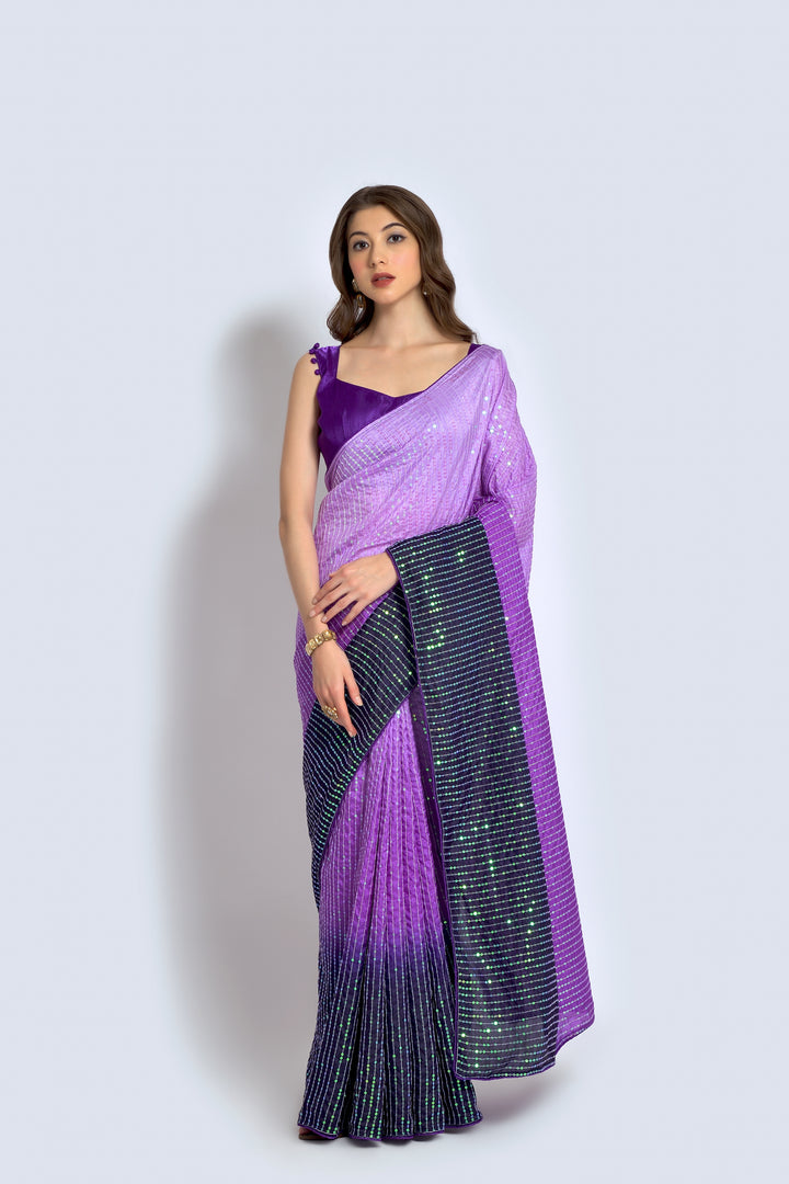 Stunning Georgette Saree with | Unmatched Beauty for Grand Occasions