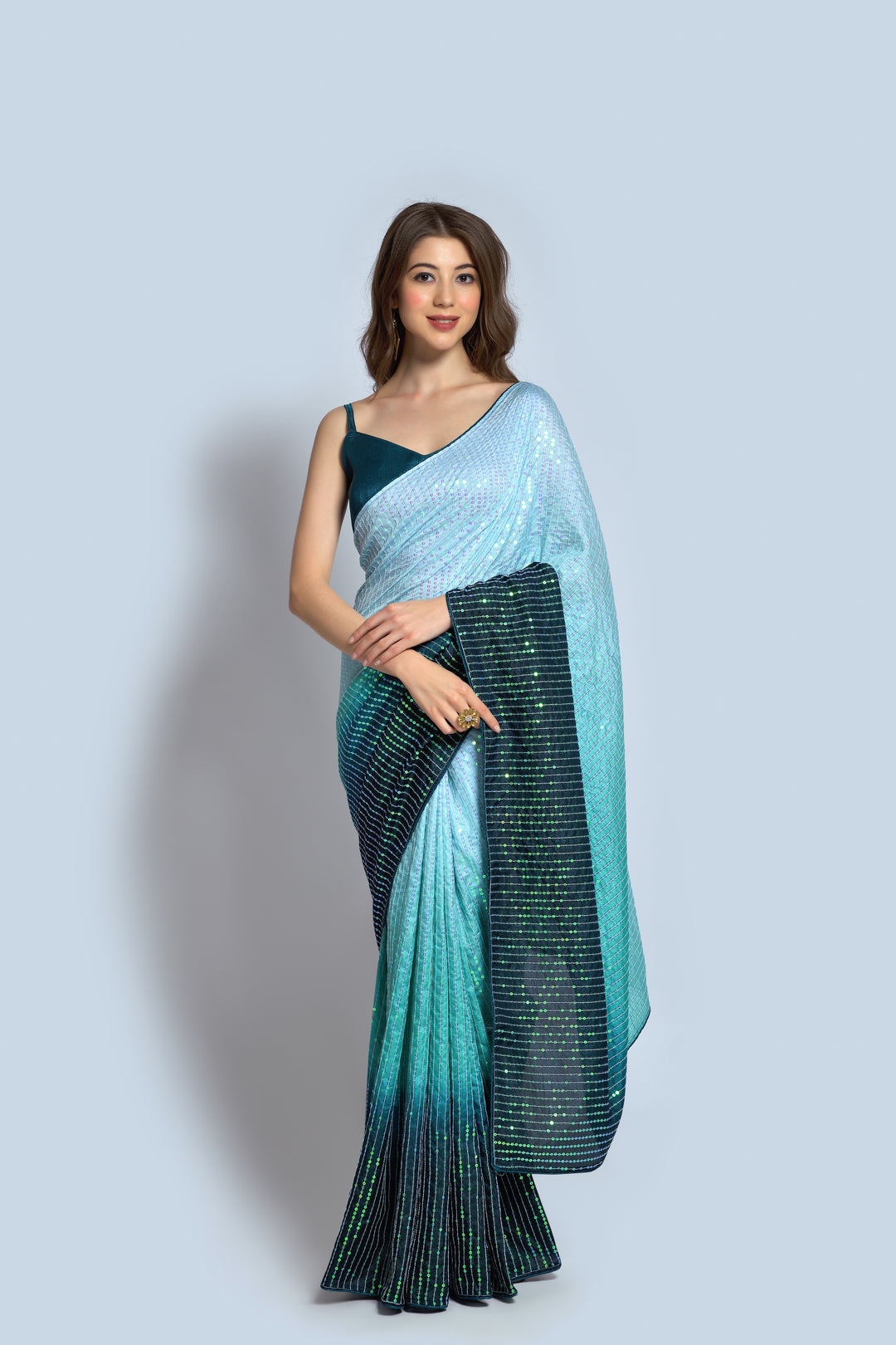 Stunning Georgette Saree with | Unmatched Beauty for Grand Occasions