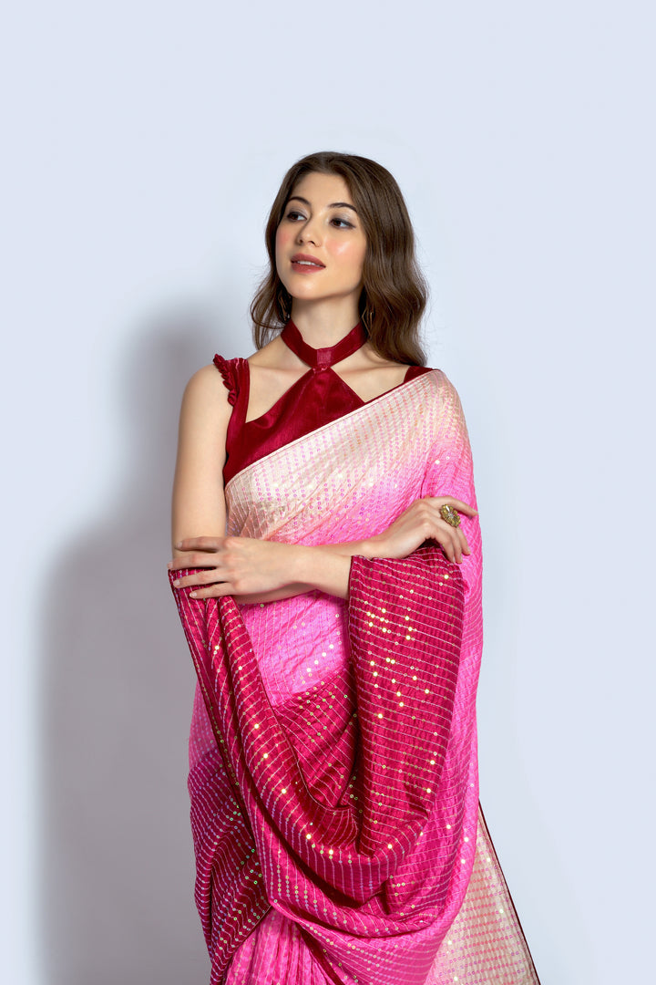 Stunning Georgette Saree with | Unmatched Beauty for Grand Occasions