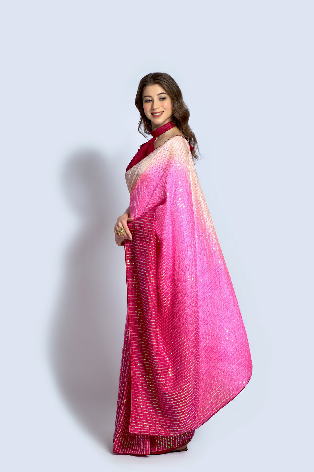 Stunning Georgette Saree with | Unmatched Beauty for Grand Occasions