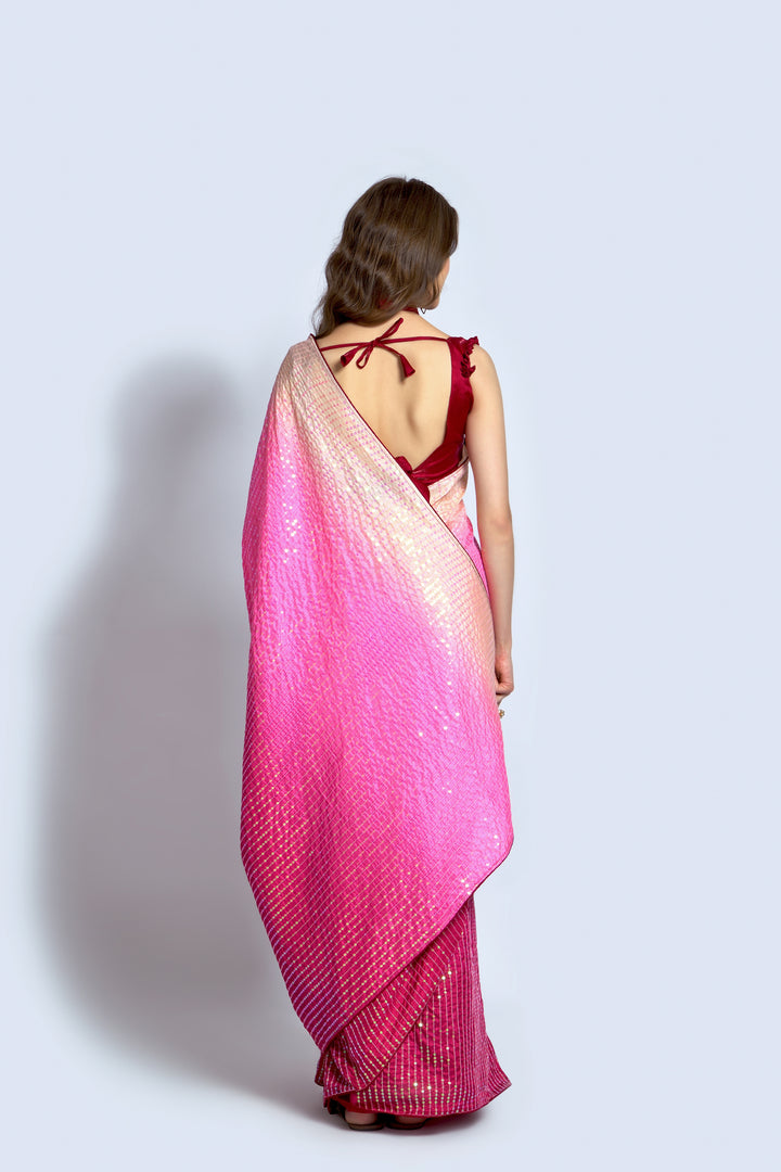 Stunning Georgette Saree with | Unmatched Beauty for Grand Occasions