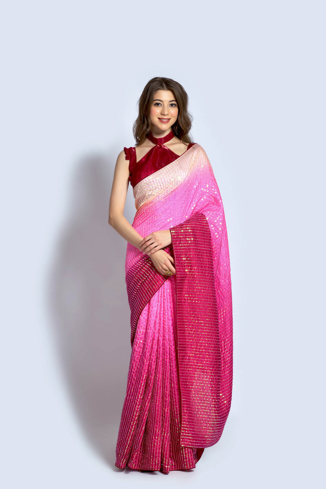 Stunning Georgette Saree with | Unmatched Beauty for Grand Occasions