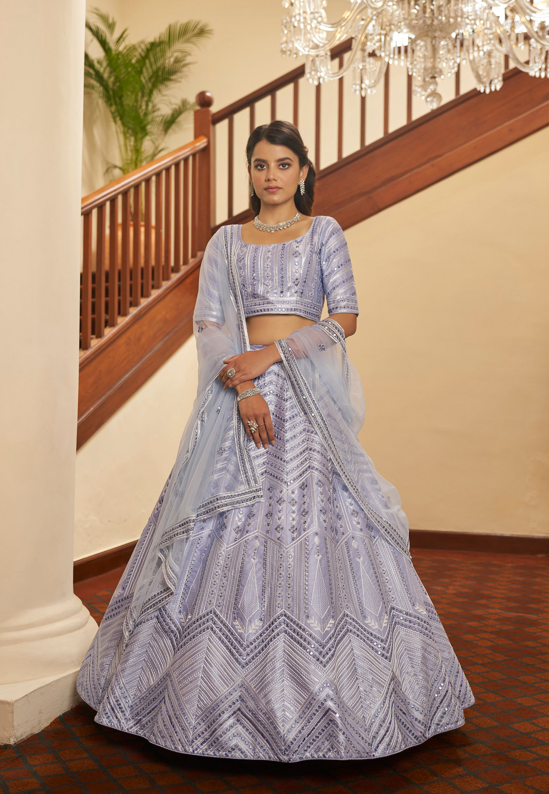 Beautiful Lavender Silk Lehenga with Lavender Dupatta | Unmatched Beauty for Grand Occasions