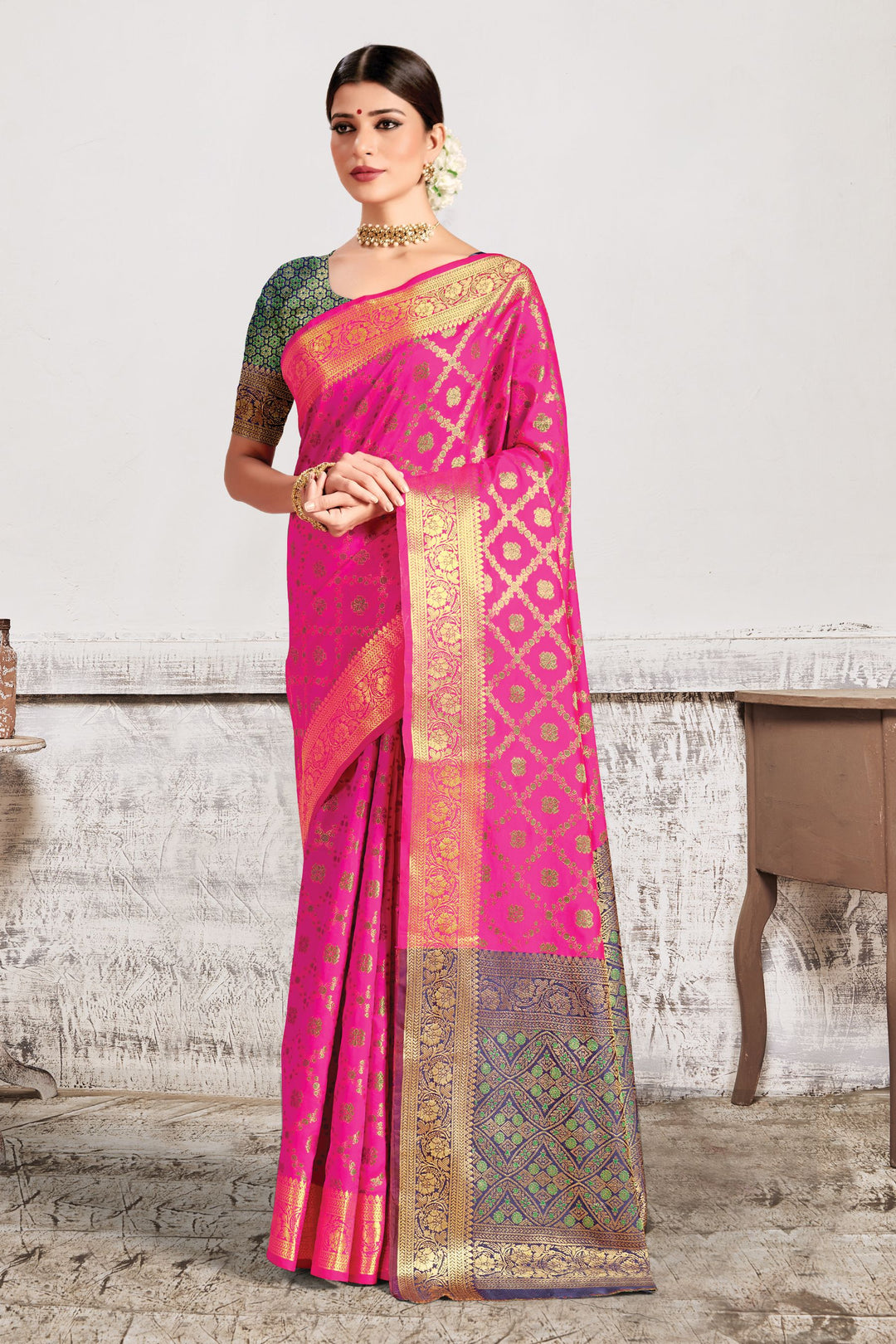 Luxurious Silk Saree with | A Graceful Addition to Your Wardrobe