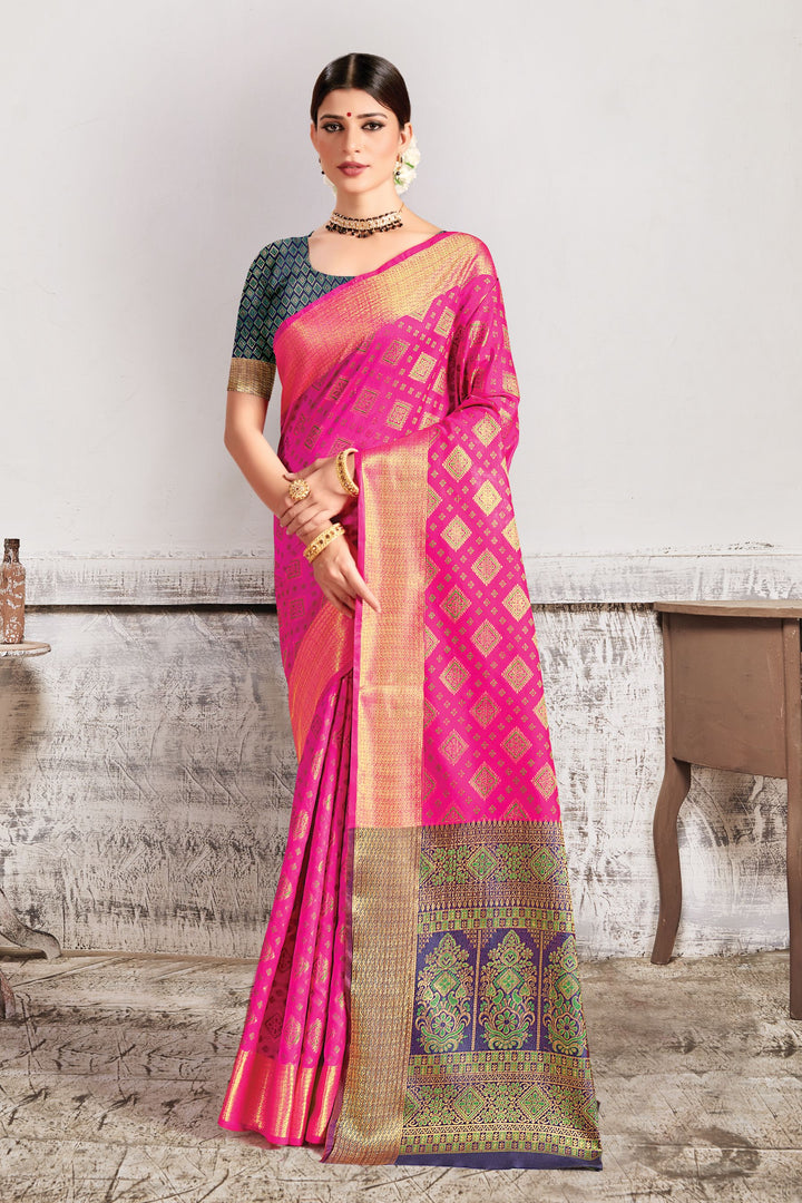 Luxurious Silk Saree with | A Graceful Addition to Your Wardrobe