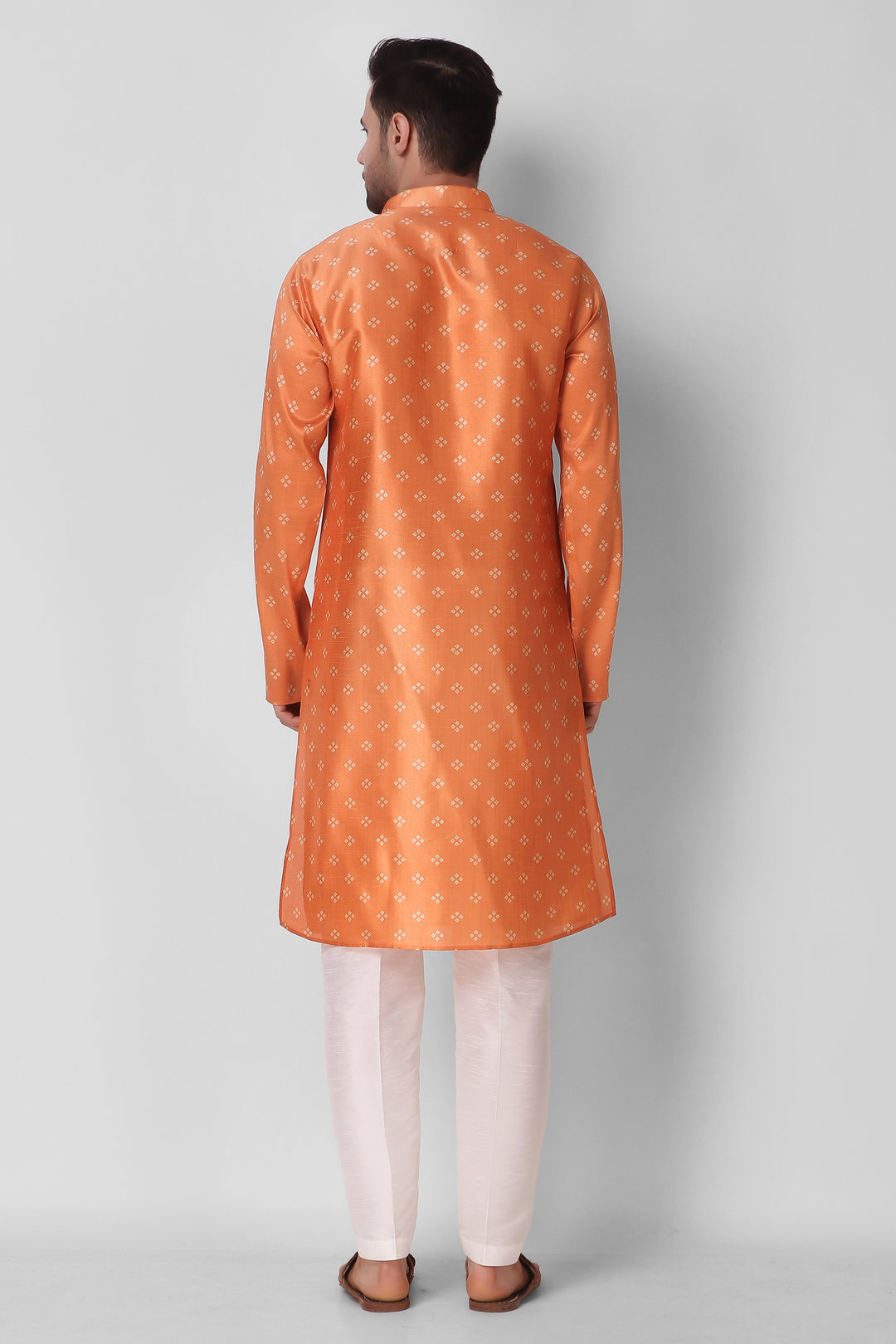 Art Silk Kurta Pajama Set | Digital Print Design Modern Men's