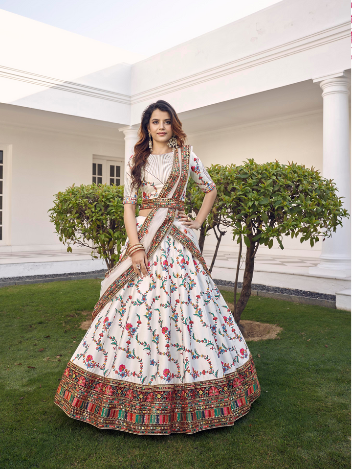 Gorgeous Silk Lehenga with Dupatta | A Captivating Traditional Ensemble