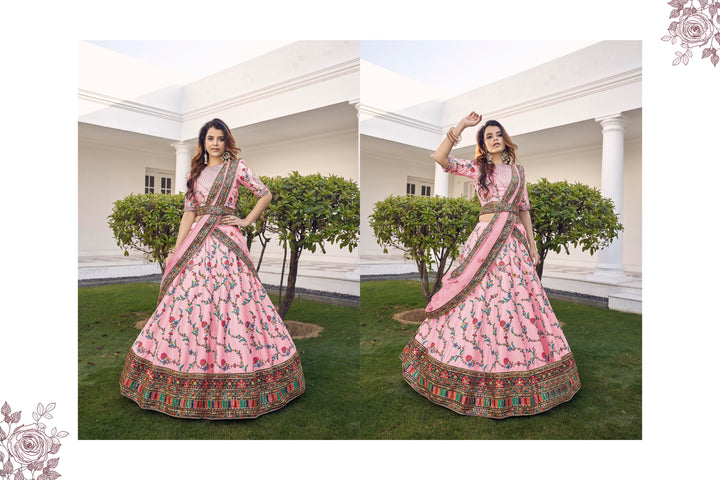 Gorgeous Silk Lehenga with Dupatta | A Captivating Traditional Ensemble