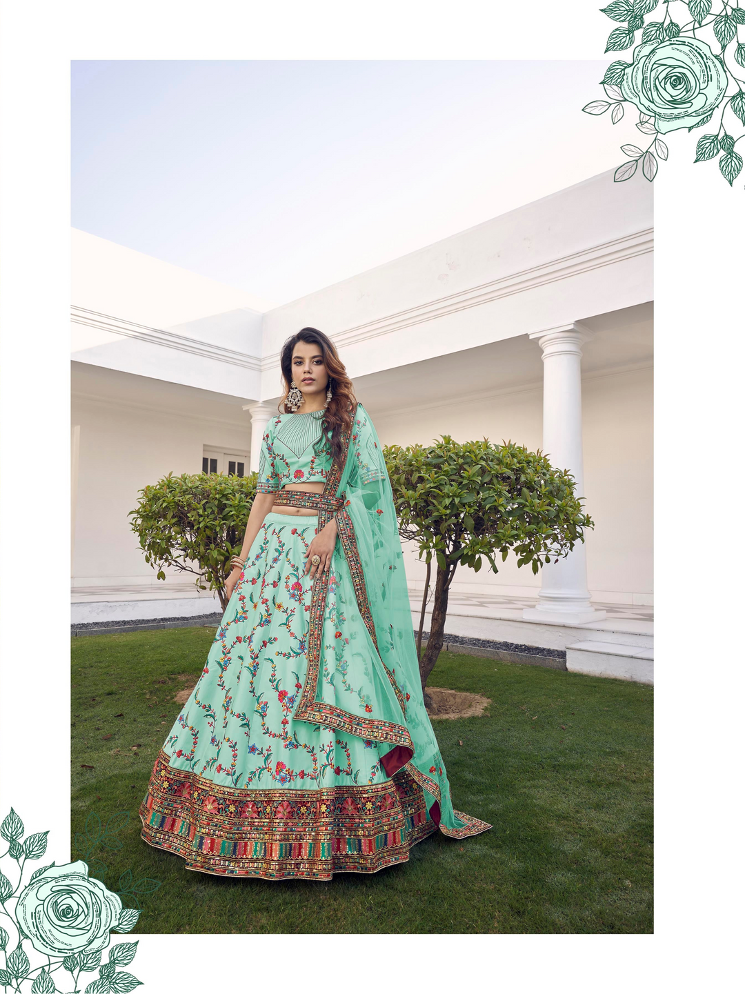 Gorgeous Silk Lehenga with Dupatta | A Captivating Traditional Ensemble